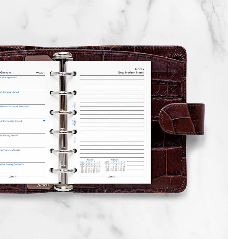 Week On One Page Diary With Notes - Pocket 2027 Multilanguage - Image 2