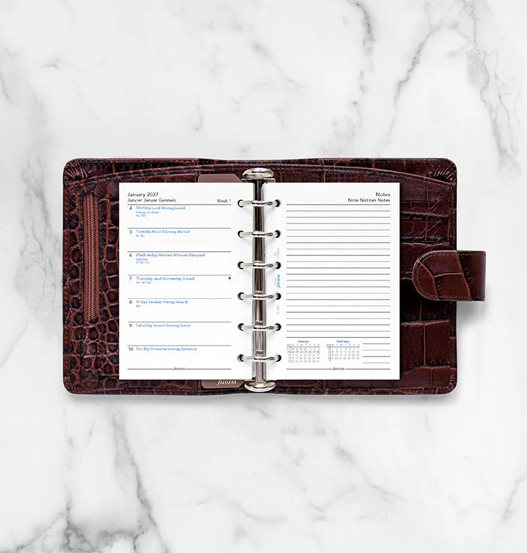 Week On One Page Diary With Notes - Pocket 2027 Multilanguage - Image 3