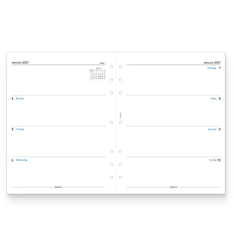 Week On Two Pages Diary - Letter 2027 English - Image 4