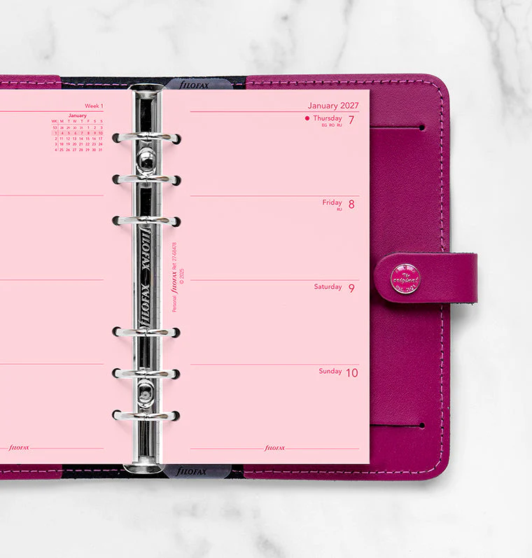 Week On Two Pages Diary - Personal Pink 2027 English - Image 2