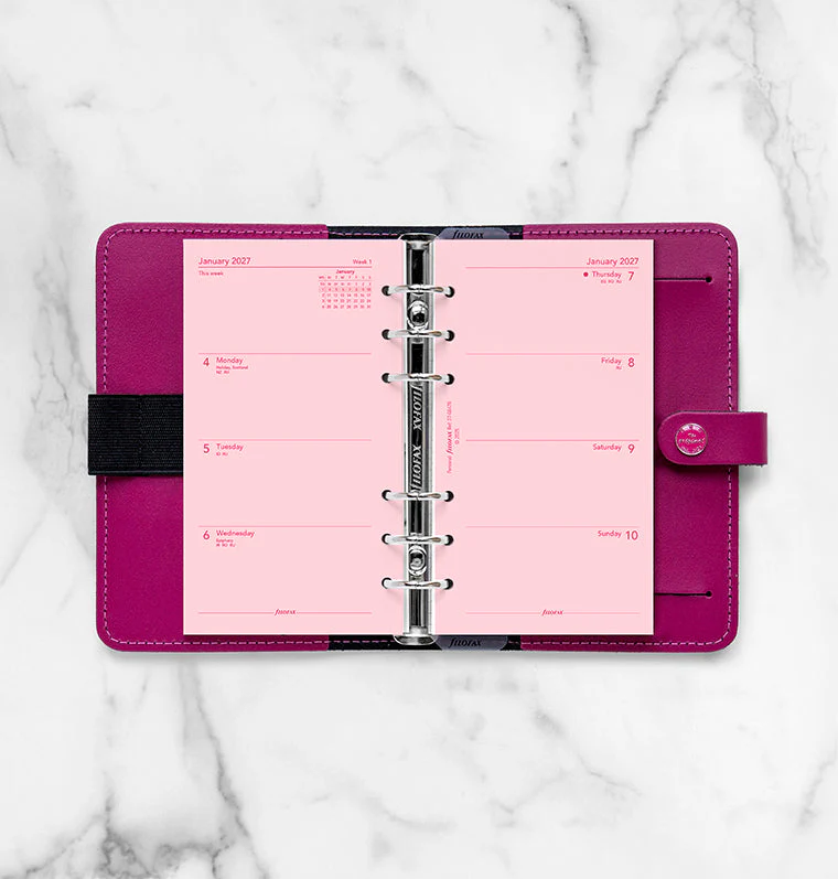 Week On Two Pages Diary - Personal Pink 2027 English - Image 3