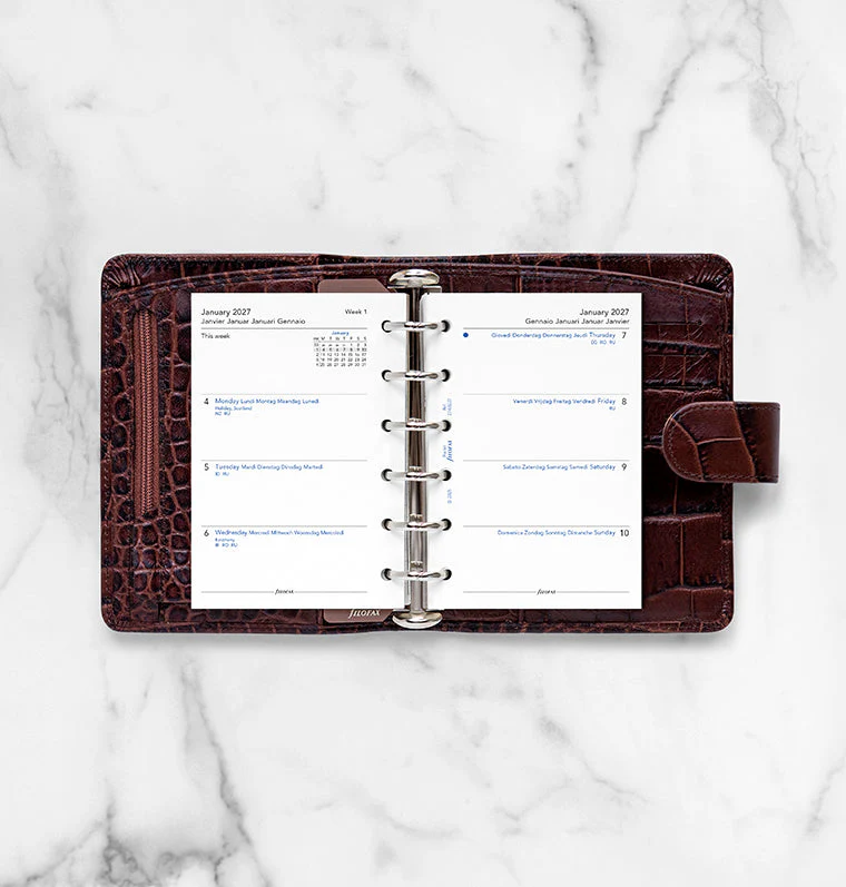 Week On Two Pages Diary - Pocket 2027 Multilanguage - Image 3