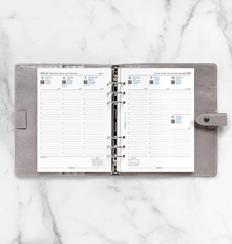 Week On Two Pages Diary With Appointments - A5 2026 Multilanguage - Image 3