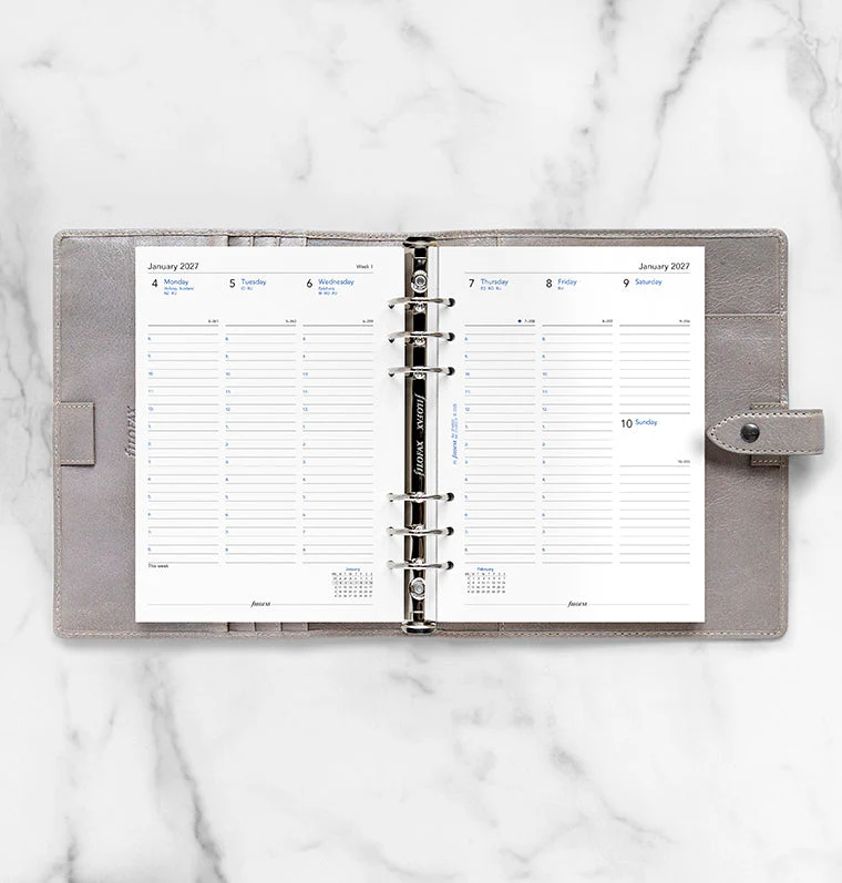 Week On Two Pages Diary With Appointments - A5 2027 English - Recycled Paper - Image 3