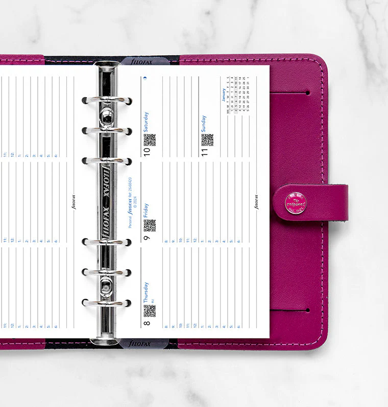 Week On Two Pages Diary With Appointments Horizontal - Personal 2026 English - Image 2