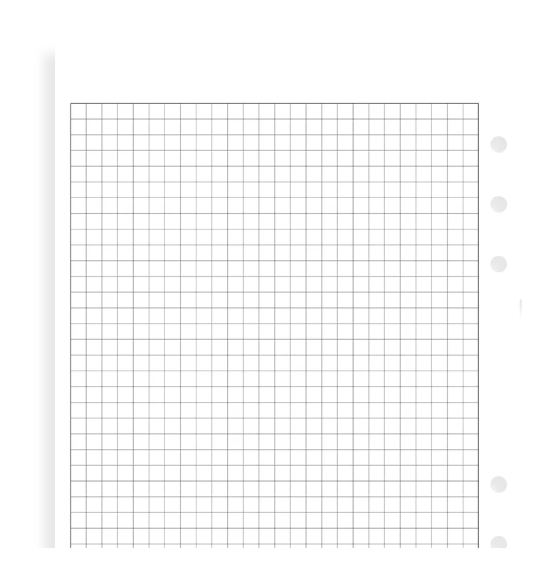 White Quadrille Notepaper Refill - A5 - Image 4
